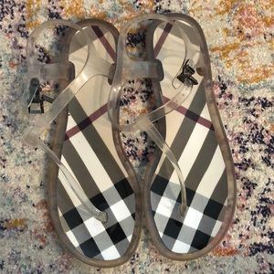Burberry jelly sandals